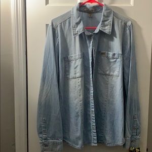 Guess long sleeve denim button down